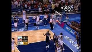 Argentina Shock USA in Mens Basketball  Athens 2004 Olympics [upl. by Alsworth]