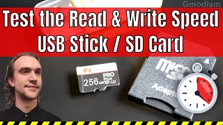 How to Test the Read and Write Speed of an Micro SD Card or USB Stick [upl. by Buchheim]