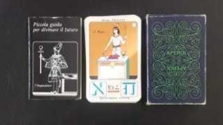 REVIEW  Tarot Egyptien  Egyptian Tarot deck  APEROL Promo 1973 [upl. by Dorothi]