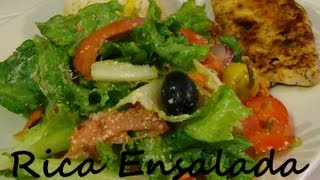 Receta Rica Ensalada Verde Facil y Rapida [upl. by Akered]