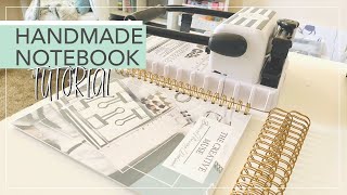 How To Make A Notebook At Home To Sell  Handmade Notebooks Using The Cinch by We R Memory Keepers [upl. by Aihsened290]