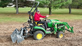 Too Much to Handle 5 Tiller with John Deere 1025R Subcompact Tractor Basics [upl. by Burra843]