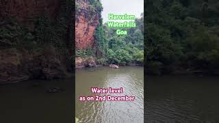 Water level at Harvalem waterfall Goa waterfall goa [upl. by Carmena531]