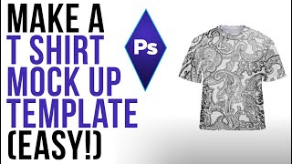 How to Make a T Shirt Template in Adobe Photoshop [upl. by Eevets]