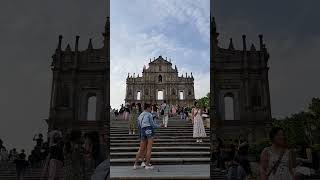 Wall Street of St Paul Church 2 gems macau travel tourist [upl. by Enelegna576]