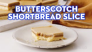 We made a Caramilk butterscotch shortbread slice  tastecomau [upl. by Leda]