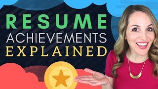 Resume Achievements  How To Write Achievements In Resume [upl. by Areip]