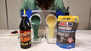 Schaeffers XP vs AMSOIL Severe Gear 75W140 Cold Flow Test [upl. by Delle]