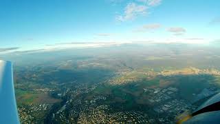 Rundflug von EDRK Koblenz Winningen zum Deutschen Eck Festung Ehrenbreitstein und Laacher See [upl. by Sayles]