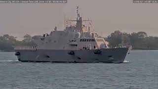 Nantucket LCS 27 Passing Port Huron Marine City amp Algonac on Oct 6th 2024 [upl. by Erasaec]