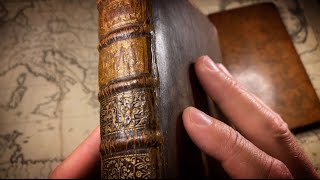 300 YearOld Books 1723 amp Maps Astronomy History Myths  ASMR unboxing softspoken [upl. by Lankton]