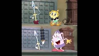 Ms chalice VS Elder kettle dance thecupheadshow shorts [upl. by Rebmyk960]