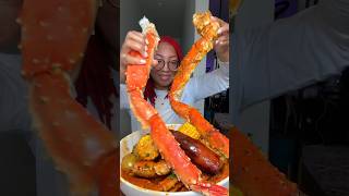 King Crab Seafood Boil kingcrabmukbang asmr [upl. by Asennav655]