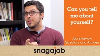 JOB INTERVIEW questions and answers Part 3 Tell me about yourself [upl. by Ellienad]