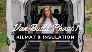 VAN BUILD PHASE 1  Ram Promaster City  Kilmat and Insulation Havelock Wool [upl. by Ynnahc]