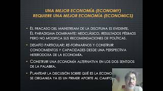 ¿QUÉ PODEMOS APORTAR LES ECONOMISTAS AL CAMPO DE LA ECONOMÍA SOCIAL Y SOLIDARIA [upl. by Areyk]