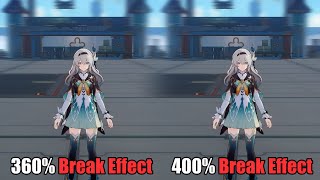 How Much Different Is There Between 360 Break Effect Vs 400 Break Effect For Firefly [upl. by Naman]