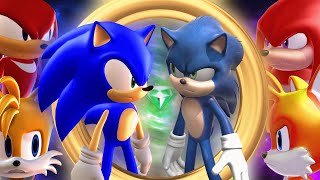 Modern Sonic VS Movie Sonic  Full Movie Animation ソニック v ソニック [upl. by Tanner29]