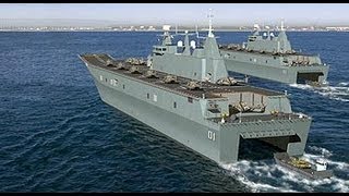 Australias HMAS Canberra amp HMAS Adelaide LHD Navy Ships Construction Part 1 [upl. by Ylecara]