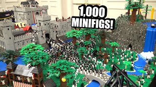 Amazing LEGO Castle with Full Interior amp Skeleton Army Attack 2022 UPDATE [upl. by Ahsenroc]