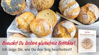 Glutenfreien Brötchenteig perfekt formen So werden die Brötchen locker [upl. by Herzig41]