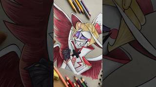 Draw Lucifer Vs Alastor 😈✨ shorts creativeart hazbinhotel [upl. by Violetta]