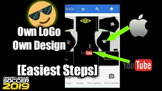 How to make your OWN kit in dream league soccer 2019OWN logo and designMajor Dominates [upl. by Bolger382]