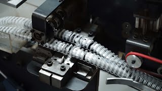 제본기 필수품 와이어링 이렇게 만들어집니다 How to make double loop bind wire ring in korean factory [upl. by Ainoet]