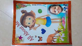 how to create booklet  scrapbook all about me myself [upl. by Hildebrandt113]