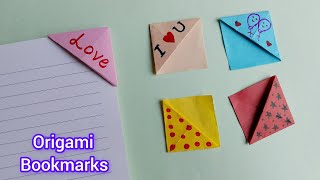 Origami BookmarksBookmark ideasHow to make Bookmark Easy Tutorial [upl. by Kylen]