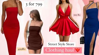 STREET STYLE STORE HAUL😍  3 For 799 Dresses  HONEST REVIEW  ANJALI RAJPUT  haul sss [upl. by Lathe]