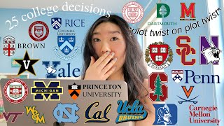 COLLEGE DECISION REACTIONS 2021 all 8 ivies Stanford UCs T20 watch till the end emotional [upl. by Christianity]