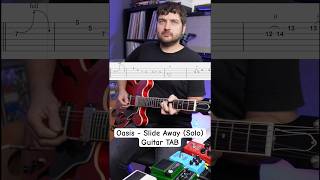 Oasis  Slide Away Solo Guitar TAB oasis noelgallagher [upl. by Selokcin]