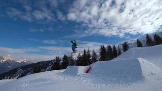 Pizol Freeridepark Schanzen [upl. by Romito]