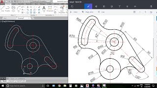 AutocAD 2D Practice Drawing  Exercise 4  Basic amp Advance Tutorial [upl. by Beora]