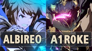 GBVSR🔥Albireo Gran Vs A1r0ke Vaseraga🔥 High Level Gameplay [upl. by Troc800]