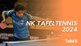 NK Tafeltennis 2024 Dag 1  Tafel 6 [upl. by Lud]