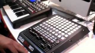 AKAI APC20 Compact Ableton LIVE Controller  NAMM 2010 [upl. by Saba609]