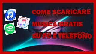 come scaricare musica gratis dal pc e trasferirla sul telefono [upl. by Bertasi]