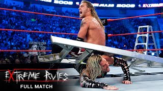 FULL MATCH Edge vs Jeff Hardy – World Heavyweight Championship Ladder Match WWE Extreme Rules 2009 [upl. by Delcina922]