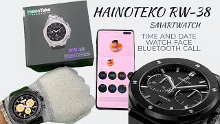 HAINOTEKO RW38 Smartwatch  haino teko rw38 Smartwatch time and date setting Haino Teko Rw38 [upl. by Haberman]