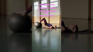 GLUTEI E FEMORALI FITBALL pilatesmat sports core [upl. by Quinton48]