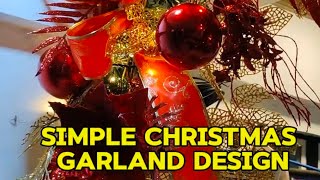 SIMPLE CHRISTMAS GARLAND DESIGN nathanraketero christmasdecorator [upl. by Fesuoy795]