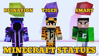 WE MADE OUR OWN STATUES IN MINECRAFT  Minecraft Public Online Server  Live Streaming [upl. by Eerrahs]