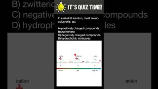 In a neutral solution most amino acids exist as [upl. by Eitra]