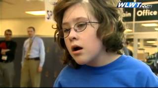 High school students attempt lip dub record to raise awareness [upl. by Shimkus]