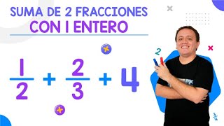 Suma de 2 fracciones con 1 entero [upl. by Ahsuoj724]