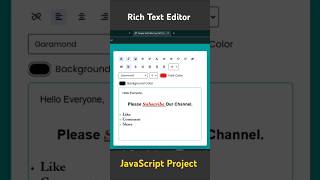 Rich Text Editor using HTML CSS AND JAVASCRIPT vktcoder [upl. by Amian]