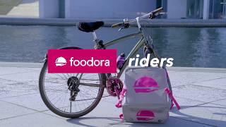 Meet Chris Become a foodora rider [upl. by Eirhtug]