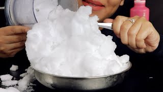 ASMR BLENDED POWDERY ICE WITH SHAVED ICE REQUEST ICE EATING JUST BITES 1129 [upl. by Maclean704]